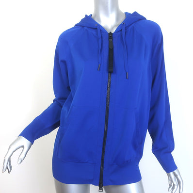 Tom Ford Technical Jersey Hooded Track Jacket Electric Blue 