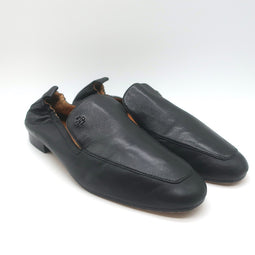 Tory Burch Kira Stretch Travel Loafers Black Leather Size 10.5