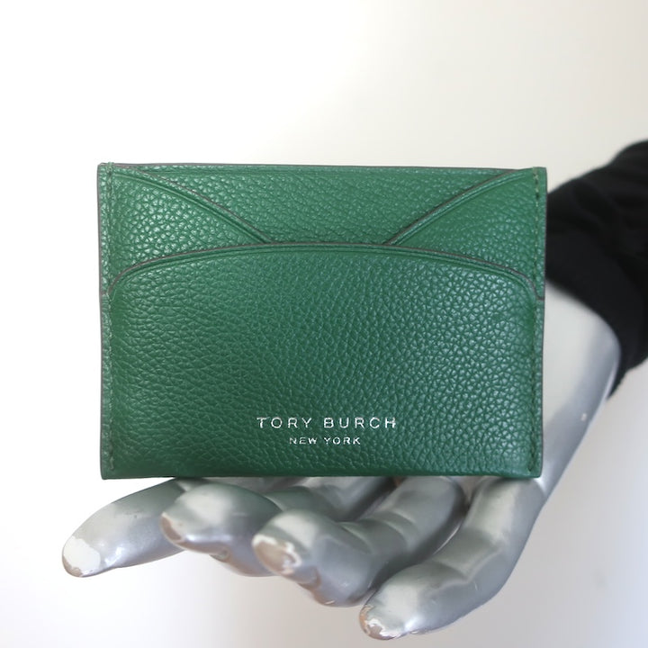 Tory Burch Romy Flat Card Case Dark Kale 