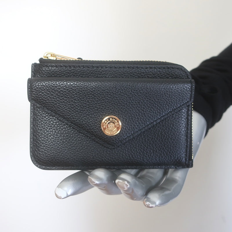 Tory Burch T Monogram Envelope Zip Card Case