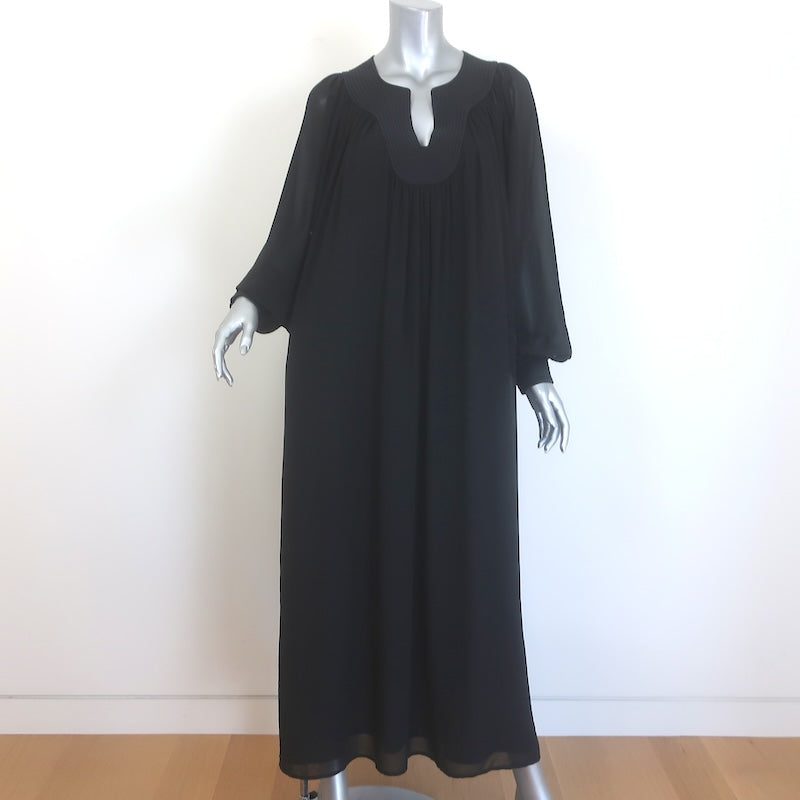 Tory Burch Trapunto Tunic Maxi Dress Black 