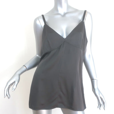 Toteme Crepe Cami Top Charcoal Size 40 V-Neck Tank Top