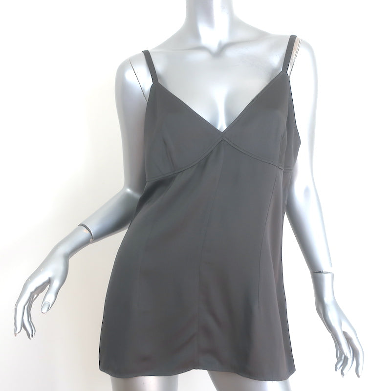 Toteme Crepe Cami Top Charcoal Size 40 V-Neck Tank Top