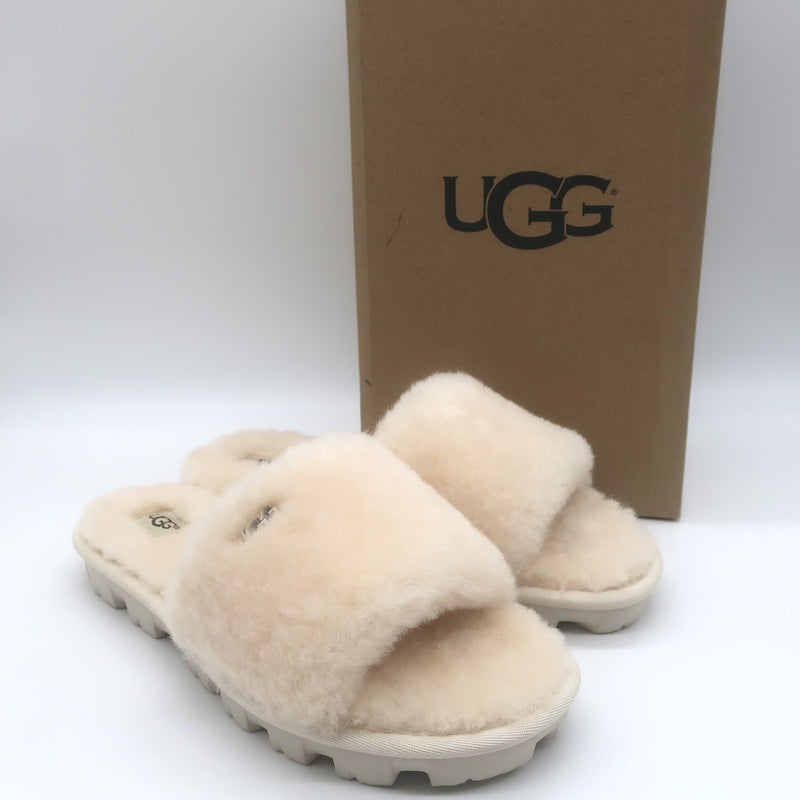 UGG Cozette Shearling Slide Sandals