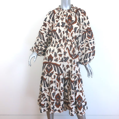 Ulla Johnson Ambre Balloon Sleeve Midi Dress