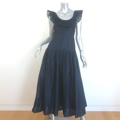Ulla Johnson Coretta Ruffled Organza Midi Dress 