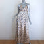Ulla Johnson Evie Cross-Back Maxi Dress Magnolia Floral Print Satin Size 00 NEW