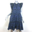 Ulla Johnson Joan Ruffle Dress Ultramarine Printed Cotton Size 10 NEW