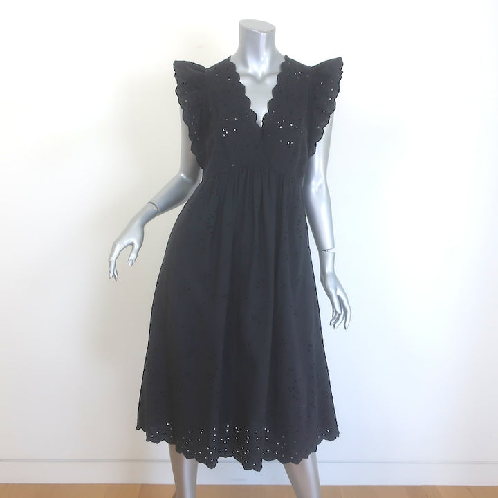 Ulla Johnson Louise Eyelet-Embroidered Midi Dress 