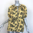 Ulla Johnson Marcelena Tie-Neck Top Yellow Floral Print Crepe Size 8