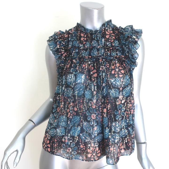 Ulla Johnson Nicola Ruffled Sleeveless Top 
