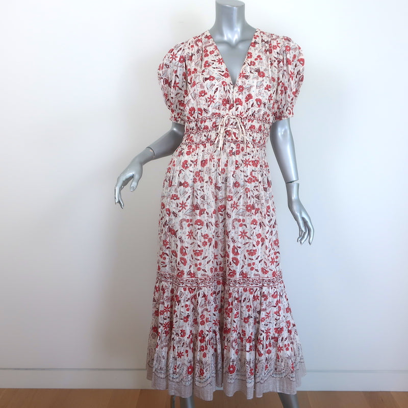 Ulla Johnson Zaria Puff Sleeve Midi Dress 