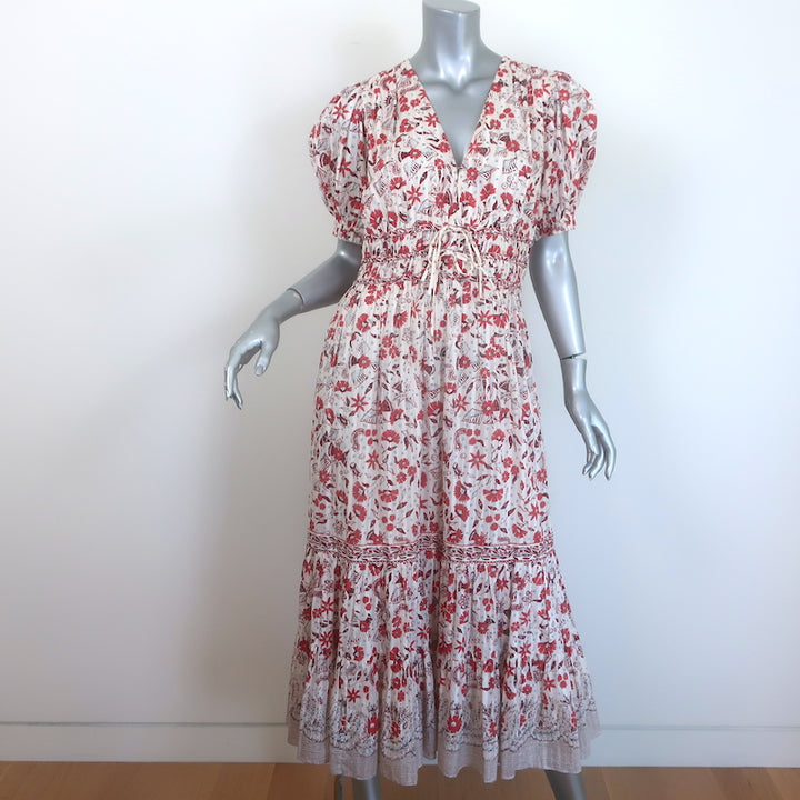 Ulla Johnson Zaria Puff Sleeve Midi Dress 