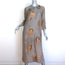 Uma Wang Agina Mask Print Midi Dress Taupe Size Medium