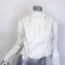 Valentino Flap-Front Goat Fur Jacket Cream Size 38