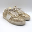 Valentino Glitter Flycrew Low Top Sneakers Gold Size 40