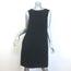 Valentino Layered-Back Sleeveless Shift Dress Black Wool-Silk Size 4