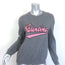 Valentino Logo Intarsia Crewneck Sweater Gray Wool-Cashmere Size Large