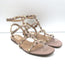 Valentino Rockstud Caged Ankle Strap Sandals Poudre Leather Size 39.5