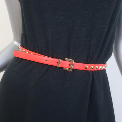 Valentino Rockstud Slim Belt 