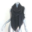 Valentino V Logo Signature Jacquard Shawl Black Silk-Wool NEW