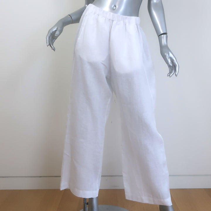 Velvet by Graham &amp; Spencer Zola Linen Pants White Size Small