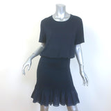 Veronica Beard Aberdeen Smocked Mini Dress