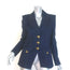 Veronica Beard Anoki Denim Dickey Jacket Dark Oxford Stretch Cotton Size 4