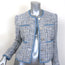 Veronica Beard Darla Denim-Trim Tweed Jacket Blue Cotton-Blend Size 4