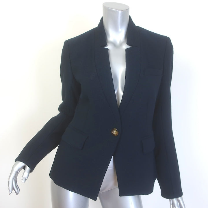 Veronica Beard Elbow Patch Dickey Blazer 