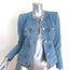 Veronica Beard Ferazia Denim Multi-Pocket Jacket Light Indigo Size 0
