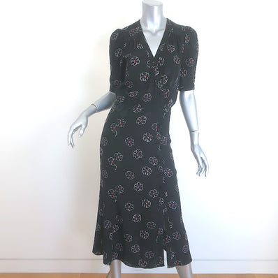 Veronica Beard Mika Short Sleeve Midi Dress 