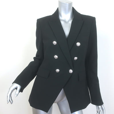 Veronica Beard Miller Dickey Jacket Black/Silver Size 8