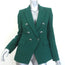 Veronica Beard Miller Dickey Jacket Green Size 4 Double Breasted Blazer