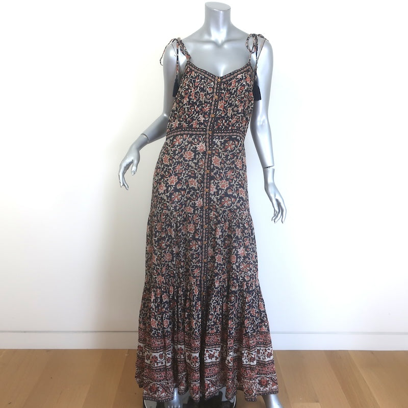 Veronica Beard Windansea Tassel-Strap Floral Maxi Dress