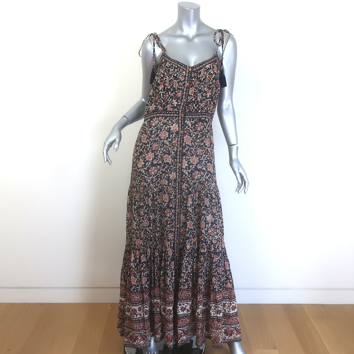 Veronica Beard Windansea Tassel-Strap Floral Maxi Dress