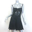 Versace Bustier Mini Dress Black Lace-Trimmed Pleated Silk Size 36
