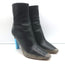 Vetements Gypsy Highlighter Heel Ankle Boots Black Distressed Leather Size 41