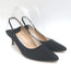 Vetements + Manolo Blahnik Satin Slingback Pumps Black Size 38