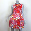 Victoria Victoria Beckham Structured Mini Dress Floral Print Satin Size US 4