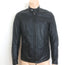 Vince Leather Zip-Up Biker Jacket Black Size Medium