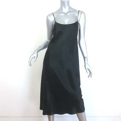 Vince Satin Slip Dress Black Size Small