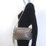 Vintage Chanel CC Tassel Small Camera Bag Taupe Quilted Leather