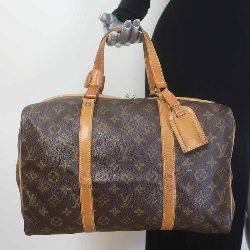 Vintage Louis Vuitton Monogram Sac Souple 35 Boston Bag