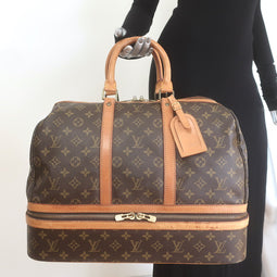Vintage Louis Vuitton Monogram Sac Sport Travel Bag Brown