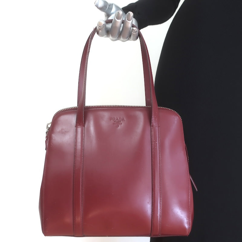 Vintage Prada 1995 Spazzolato Leather Top Handle Bag
