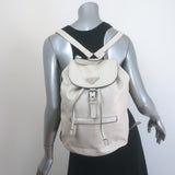 Vintage Prada Large Cinch Backpack Cream Leather