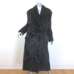 Vintage Ralph Lauren Mink Fur Double Breasted Coat