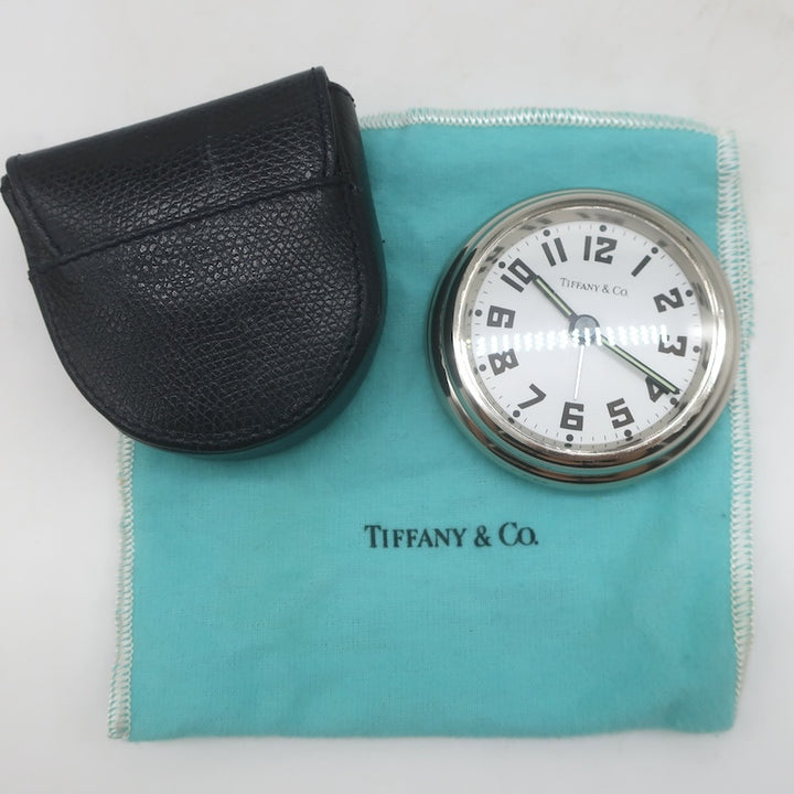 Vintage Tiffany &amp; Co. Nickel Aviator Travel Alarm Clock