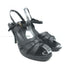 Yves Saint Laurent Tribute Sandals Black Leather Size 39 Ankle Strap Heels